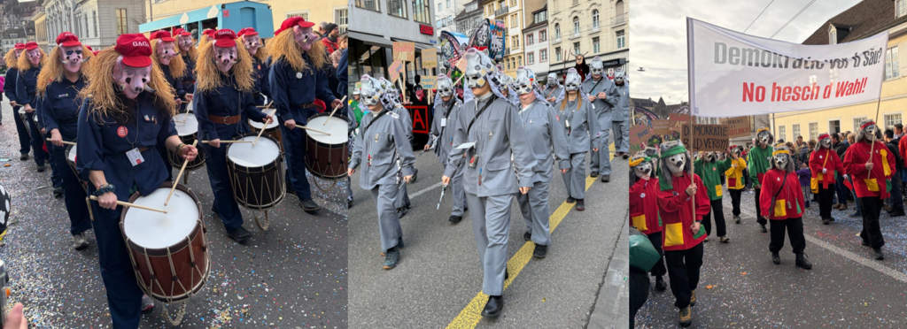 Giftschnaigge an der Fasnacht 2026
Kostüme Stamm
Tambouren / Pfeifer / Vortrab
